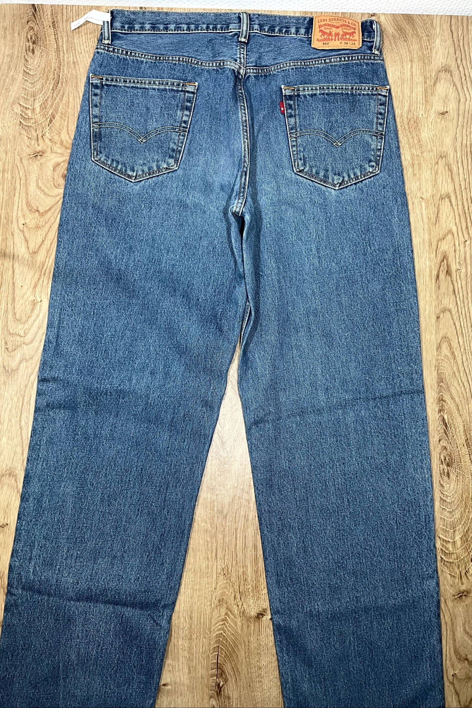 Jean Levis 550 Relaxed W36 L36 Vintage 100% Katoen Blauw lvh 142 – photo 7